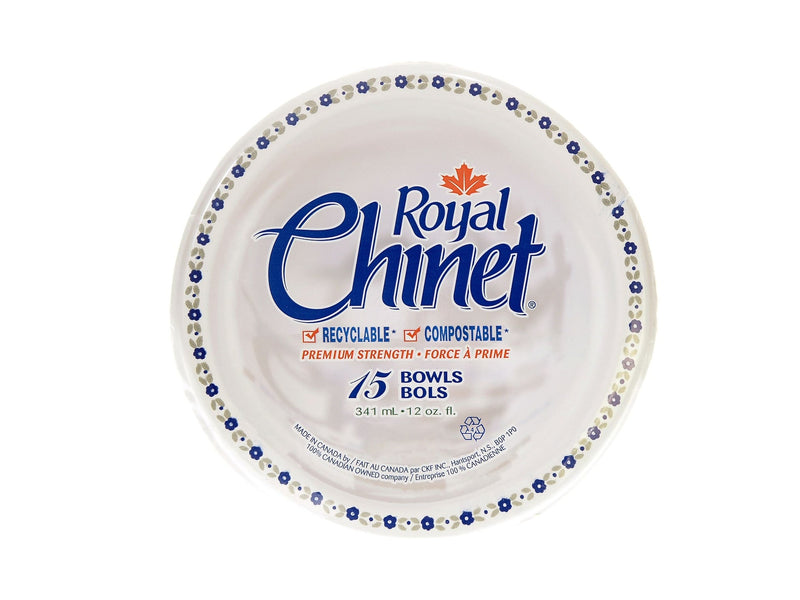 Disposable Paper Bowls, 11.5-oz, 15-pk O8728