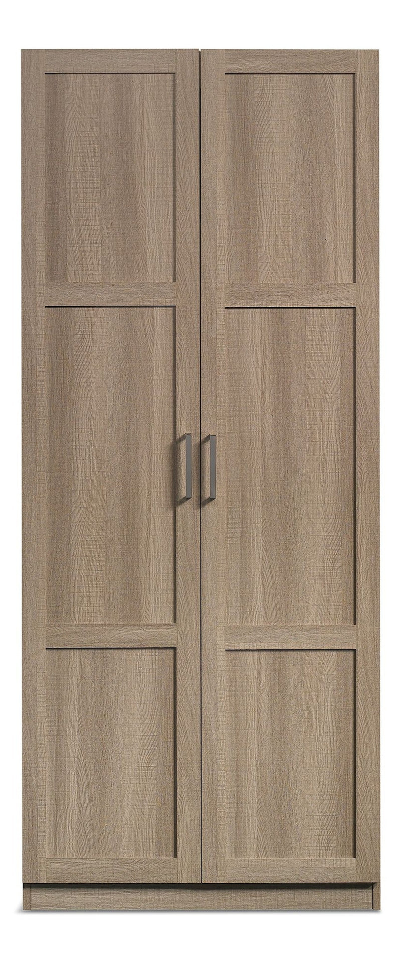 2-Door Storage Cabinet With Adjustable Shelves, Oak Finish M4252