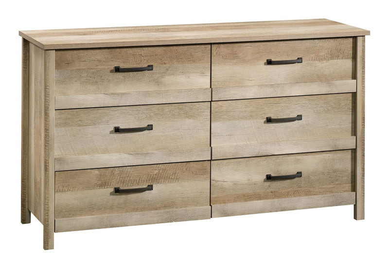 Cannery Bridge 6-Drawer Double Dresser/Chest Bedroom Storage, Lintel Oak Finish W0367