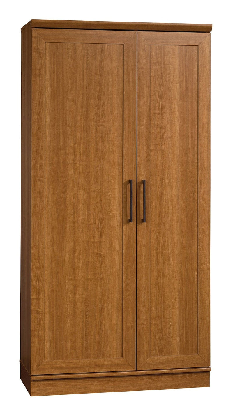 Homeplus 2-Door Storage Cabinet/Pantry with Adjustable Shelves, Sienna Oak Finish T5630