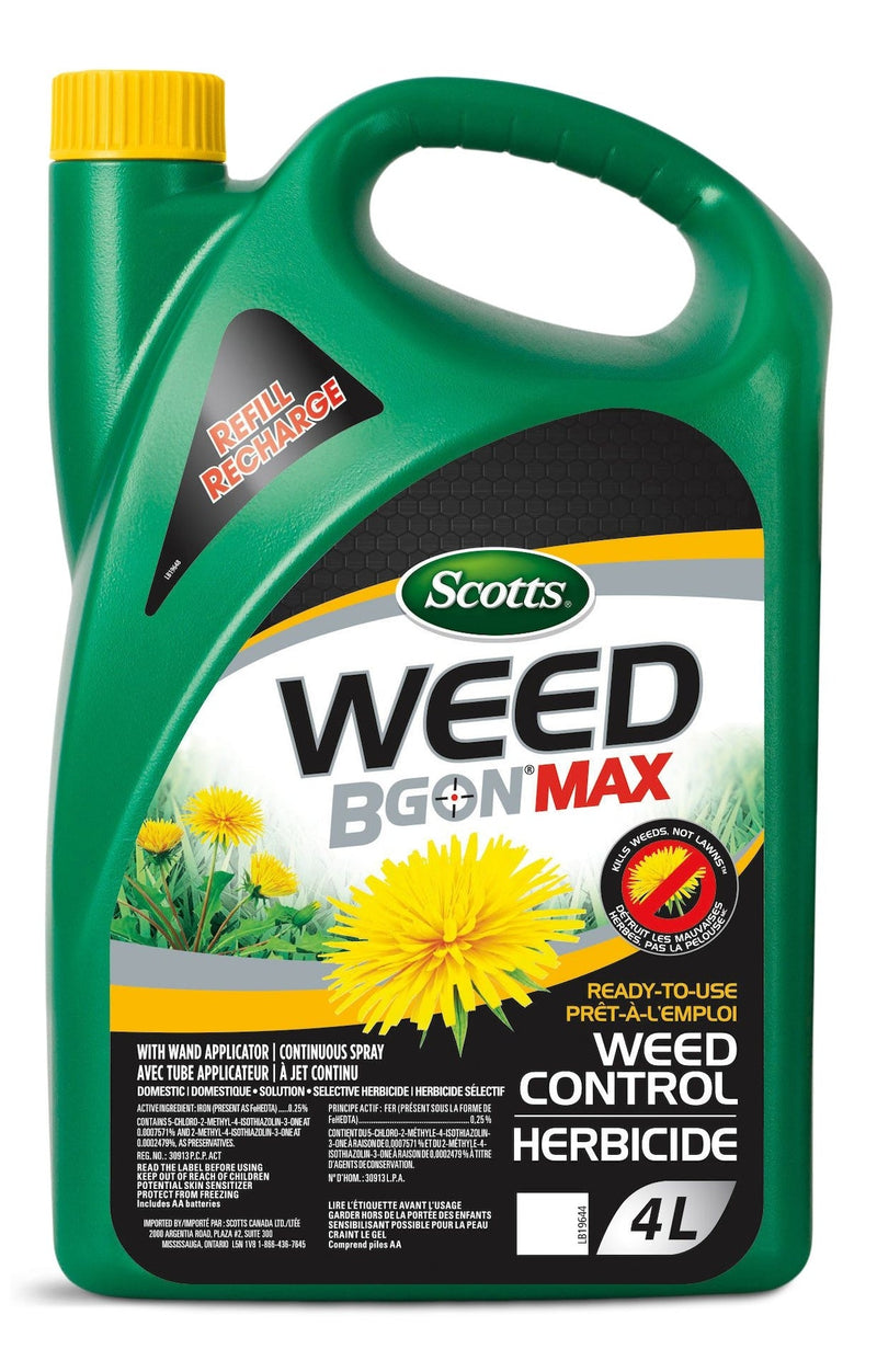 Weed B Gon MAX Ready-To-Use Weed Control for Lawns Refill, 4-L U1215