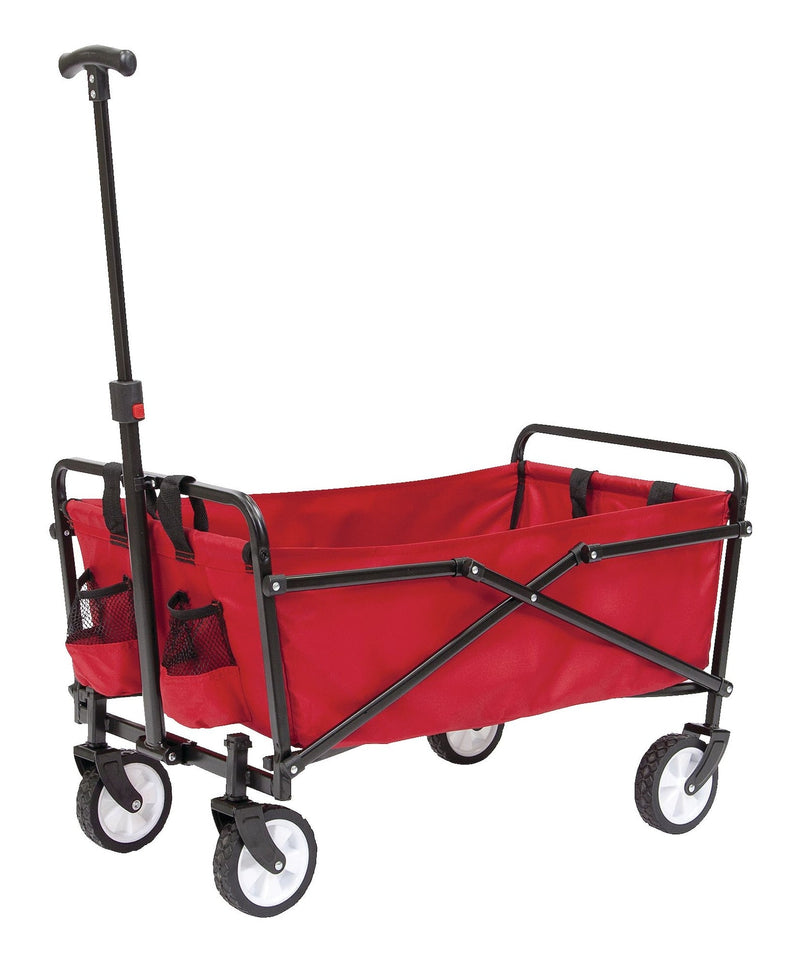 Outdoor Collapsible Folding Utility Wagon with Cup Holders, 150-lb Capacity L8191