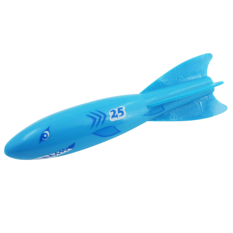 Shark Torpedo Beast Underwater Pool Diving Toys, Multi-Coloured, Assorted, 4-pk, Ages 3+, for Beach/Pool Fun Activities T6058