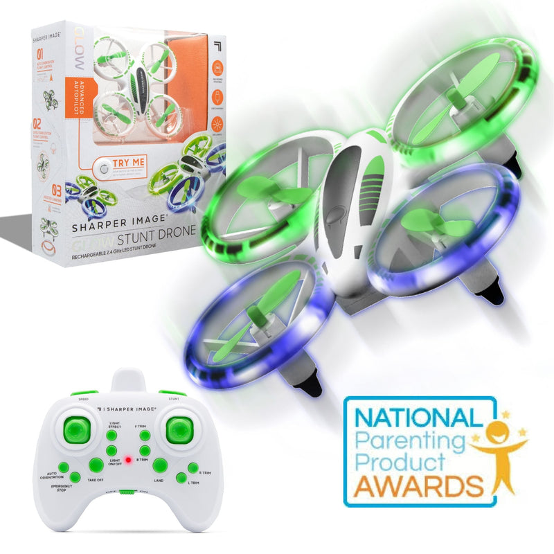 Sharper Image Drone Stunt Glow LED 5inch I8446