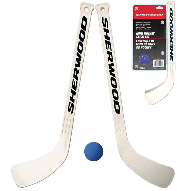 Curved Mini Hockey Sticks and Ball Set, 3-pc B6143