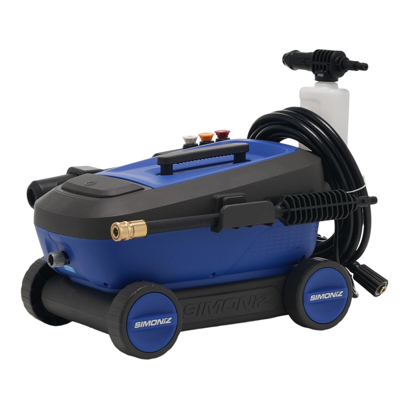 1600 PSI 1.25 GPM 4-Wheel Electric Power Pressure Washer with Foam Blaster Attachment F8577