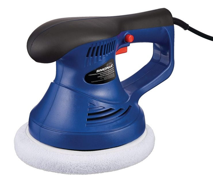 Brushed Corded Bonnet Random Orbit (Dual Action) Palm Grip Polisher & Waxer Kit, 8-in I3834