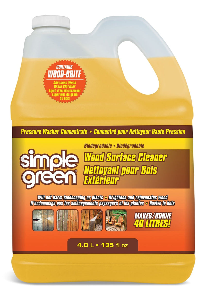 Wood Surface Concentrate Pressure Washer Detergent, 4L O4768