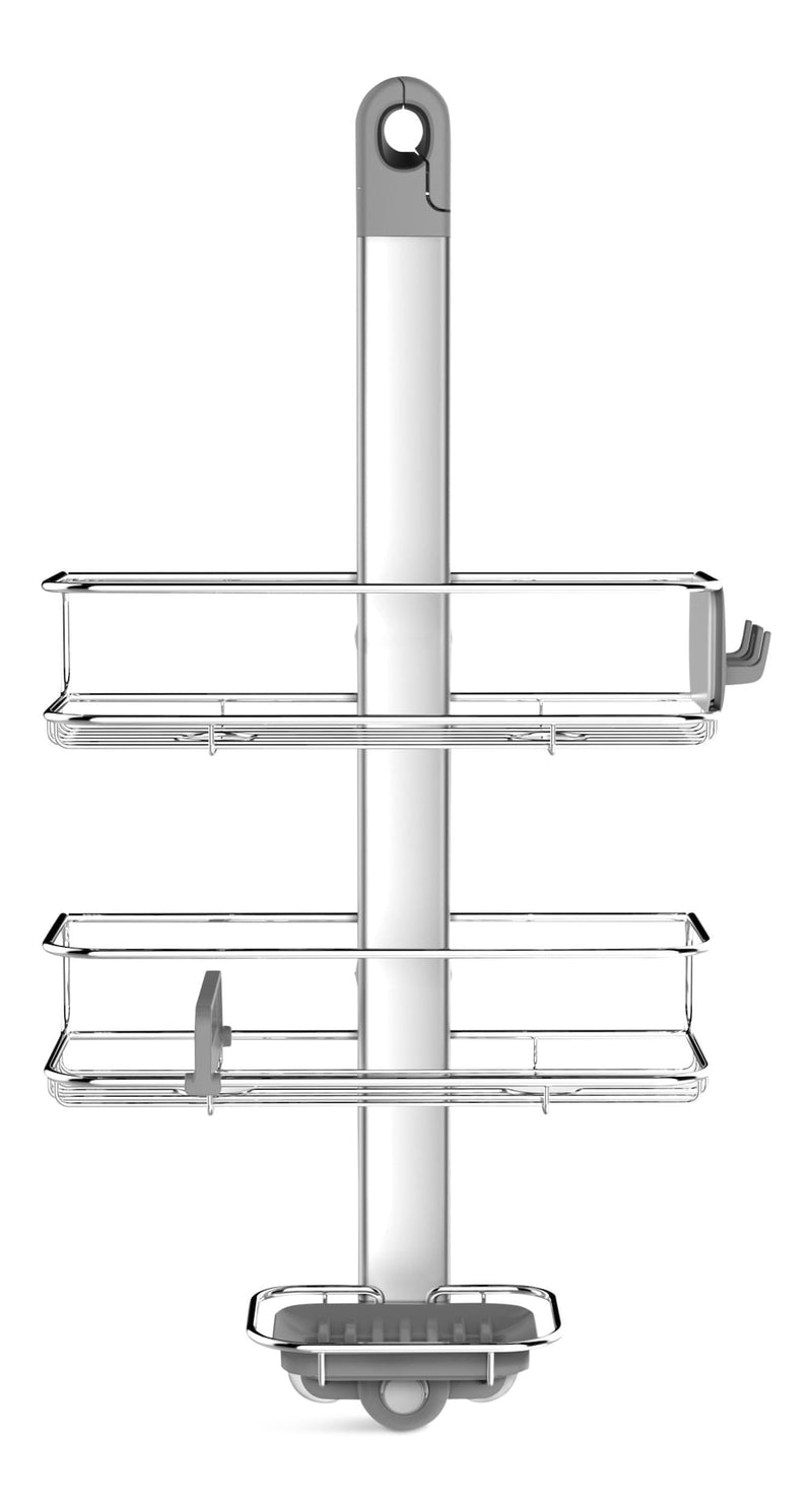 Medium Adjustable Shower Caddy, Stainless Steel and Anodized Aluminum I5254