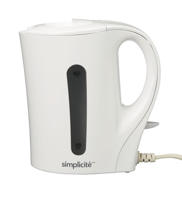 Corded Electric Kettle with Auto Shut Off, White, 1-L U6011