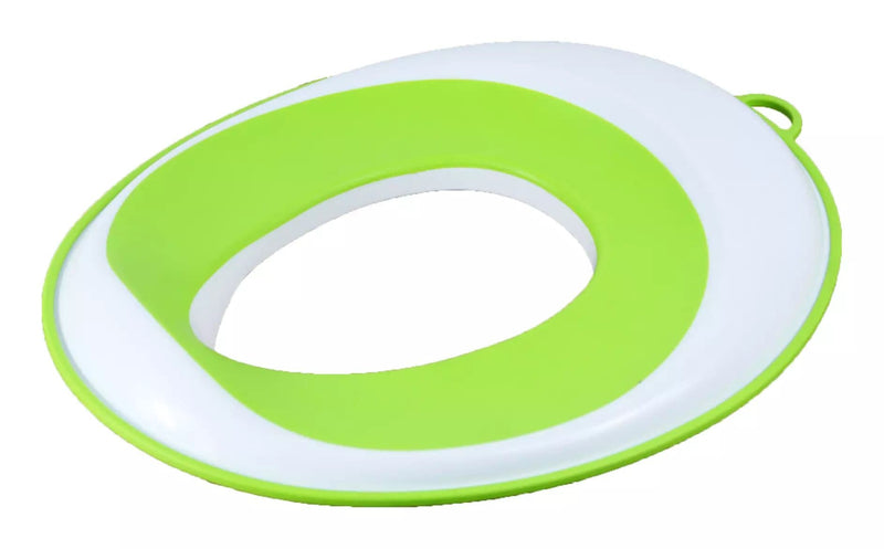 Kids' Potty Training Toilet Seat, Anti-Slip Edges, White/Green Z1136