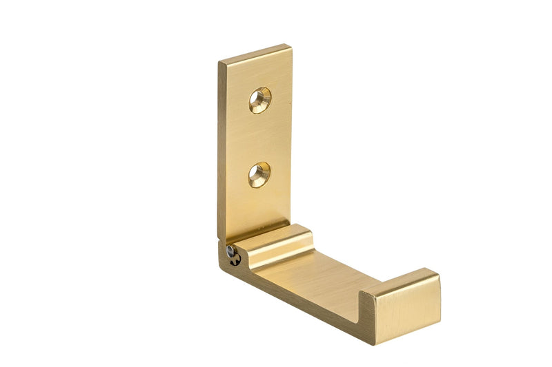 Single Metal Flip Hook, Satin Brass F3844