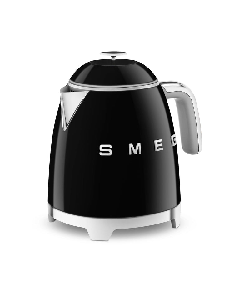 50's 1400W Retro Style Electric Mini Countertop Kettle with Cordless Base, Black, 0.8-L P5508