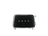 50's Retro Style Wide Slot Pop Up Electric Toaster with 6 Settings, 2-Slice, Black