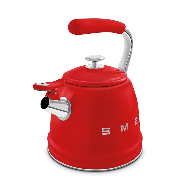 Traditional Stove Top Whistling Kettle, Red, 2.3-L T0424