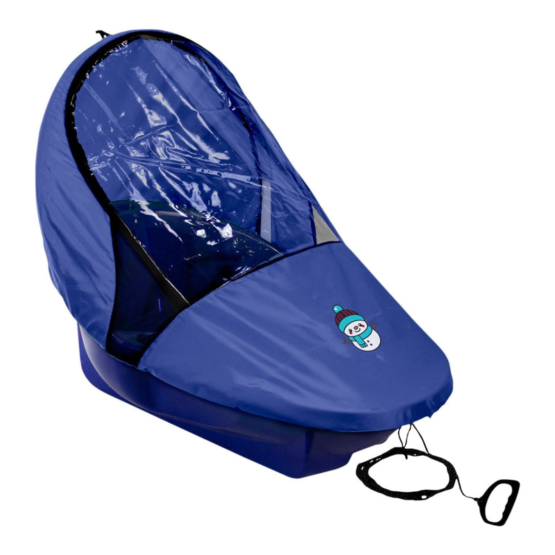 Snocruzer Covered Baby Sled/Toboggan for Ages 12-36 Months, Blue X8850