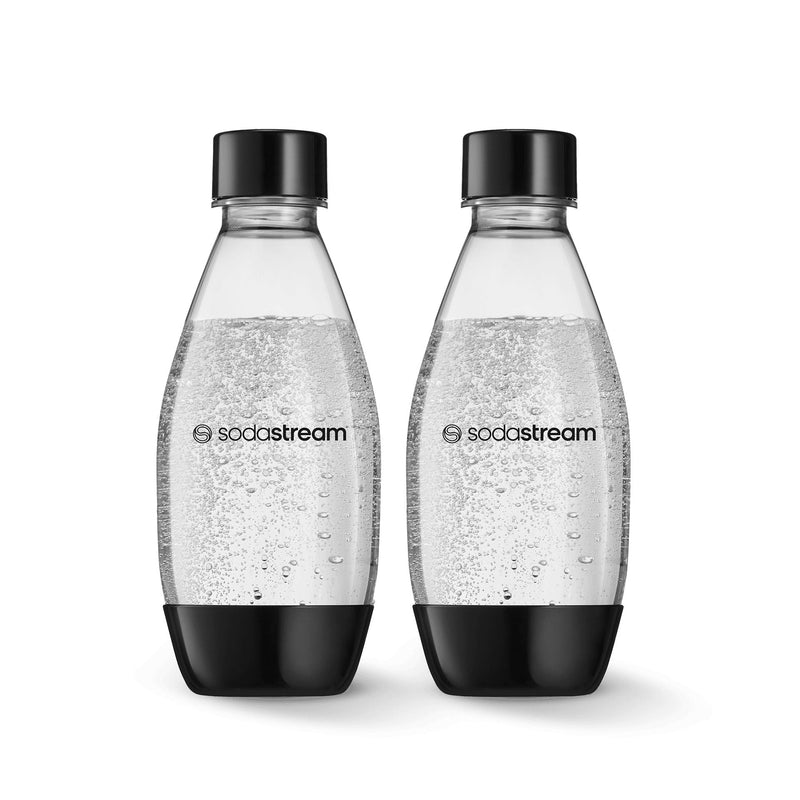 Carbonating Bottle, Dishwasher Safe, BPA-Free, Black, 0.5-L, 2-pk J8050