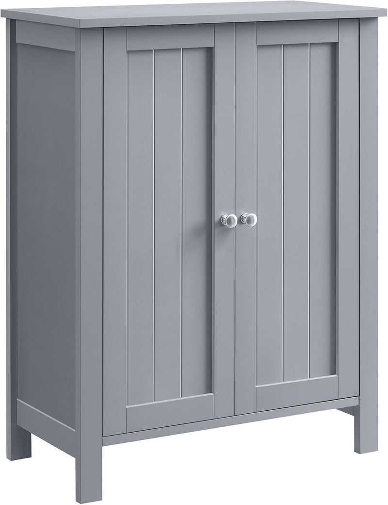 Home 2-Door Dove Grey Storage Cabinet with 2 Adjustable Shelves W9501