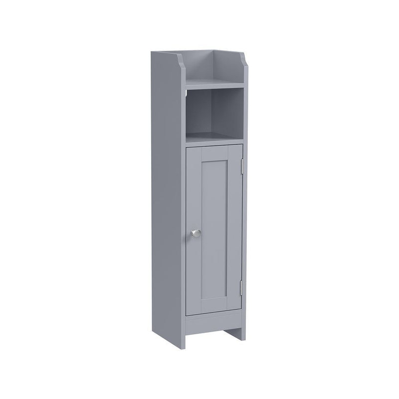 Home 6-Tier Dove Grey Cabinet with 5 Adjustable Shelves L5762