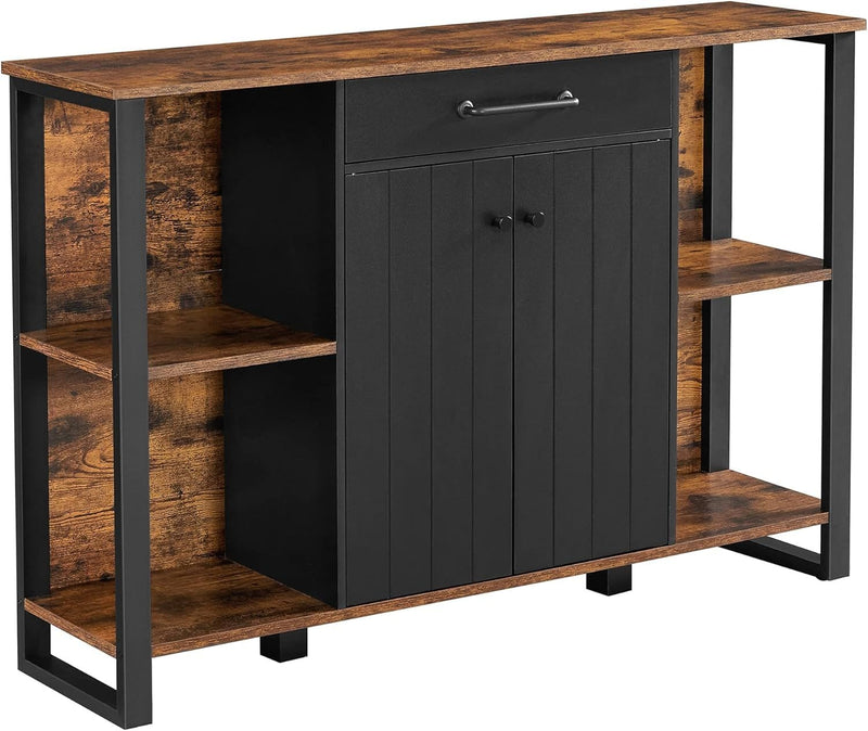 Home Rustic Brown Storage Cabinet with Drawer O9419