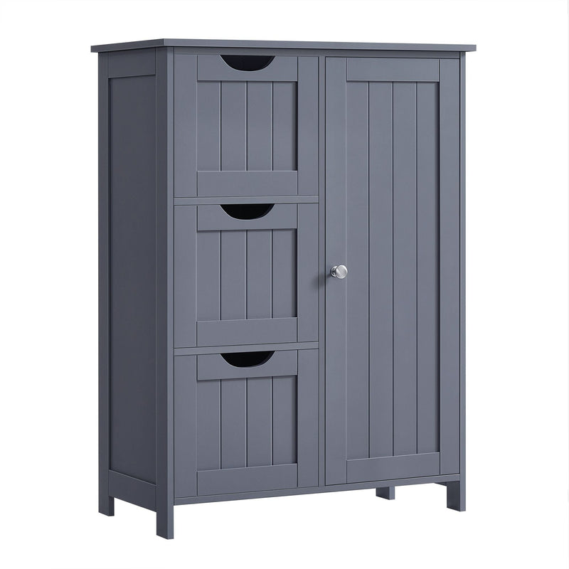 Home White Freestanding Cabinet with Drawers D0152