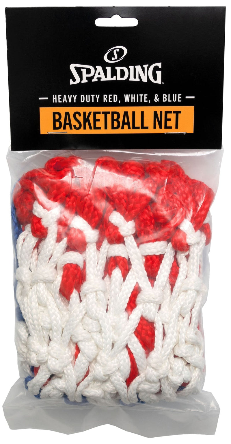 Heavy Duty Indoor/Outdoor Standard Replacement Basketball Net, Red/White/Blue G4790