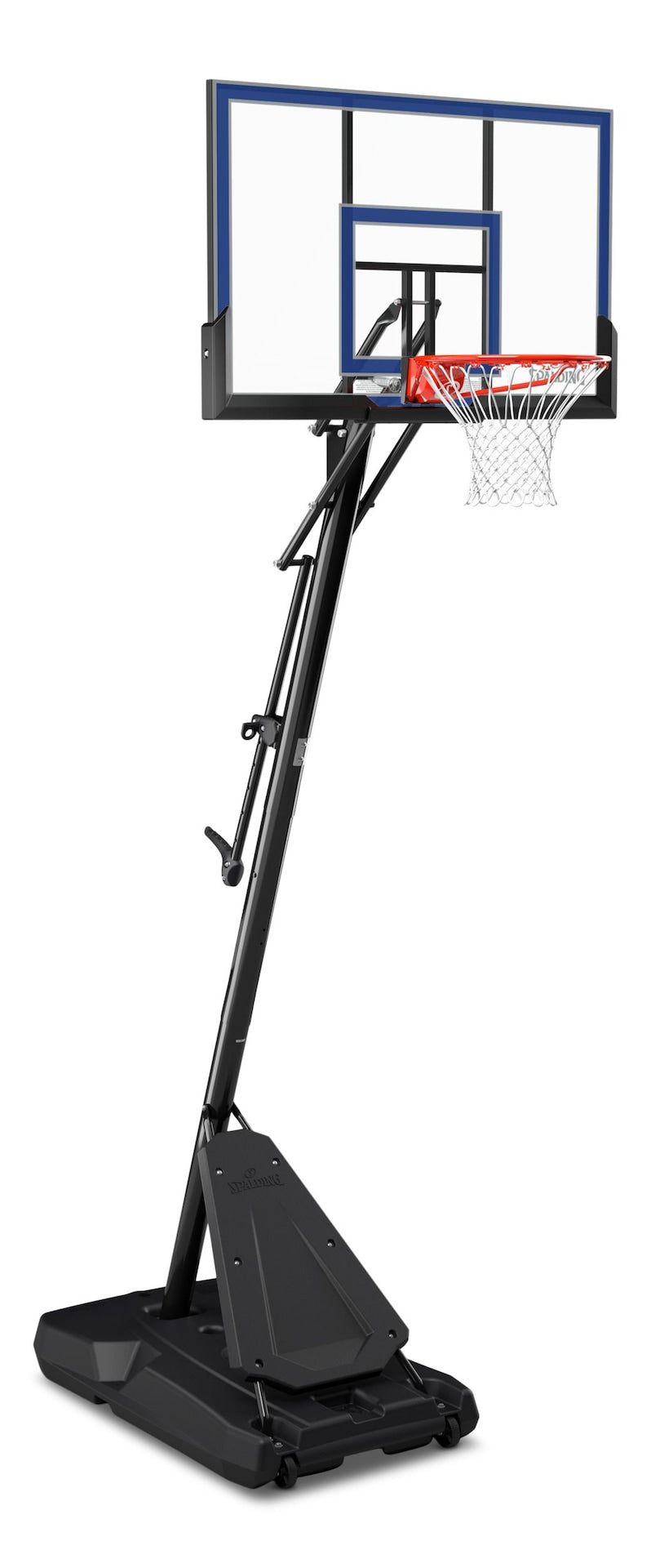 Hercules Acrylic Portable Adjustable Basketball Backboard, Hoop & Net System, 50-in O0832