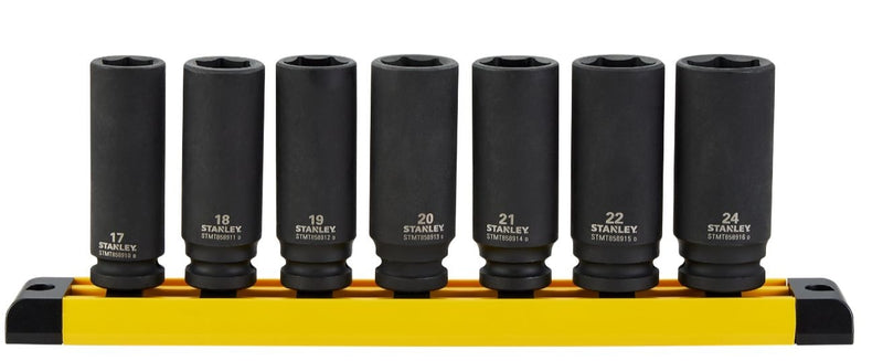 Pro 1/2-in Deep Impact Socket Set, Metric, 7-pc O9841