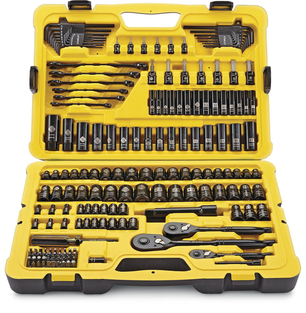 Professional Grade Black Chrome Socket Set, 183-pc, SAE/Metric C8568
