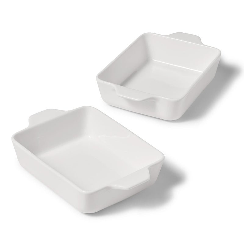 Gourmet Bistro Cooking Dishes, 2 Piece, White L9579