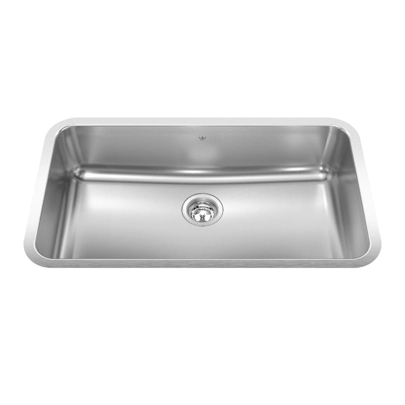 Single Stainless Steel Sink, 32.75x18.75-in E7442