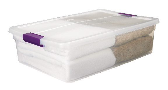 ClearView Storage Box with Latched Lid, 30-L A5891
