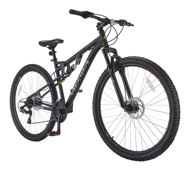 Parallax Dual-Suspension Mountain Bike, 29-in Wheel, Black B4606