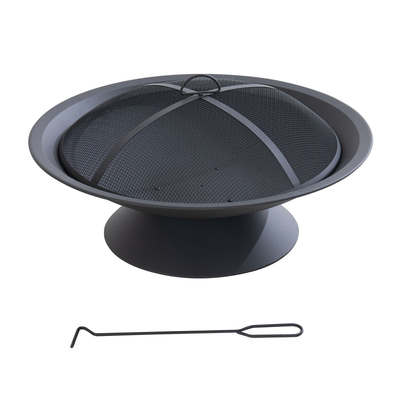 Genesee Round Fire Pit, Black G3372