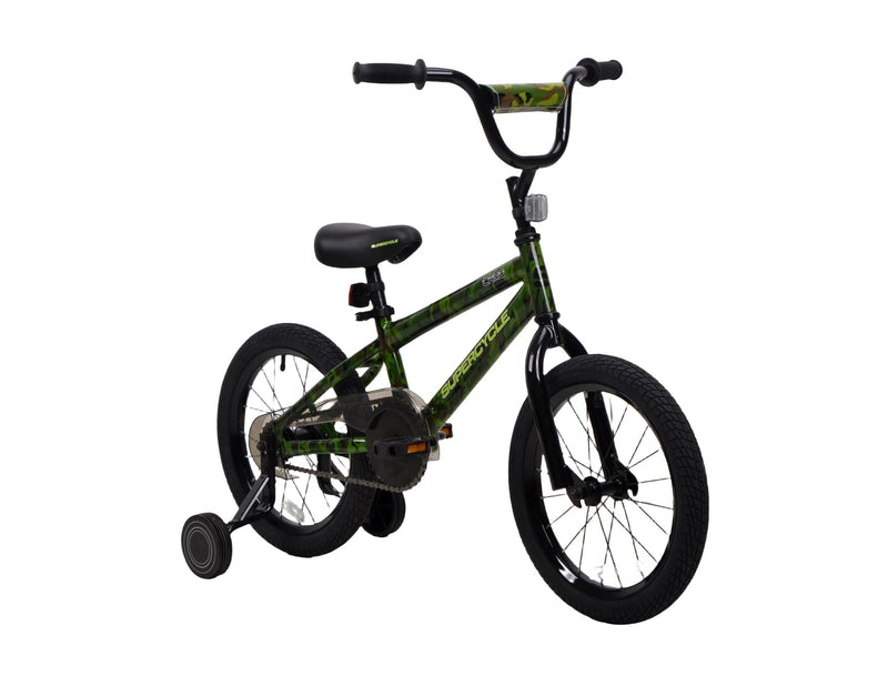 Youth Bike with Hi-Ten Steel Frame, 16-in, Camo A2680