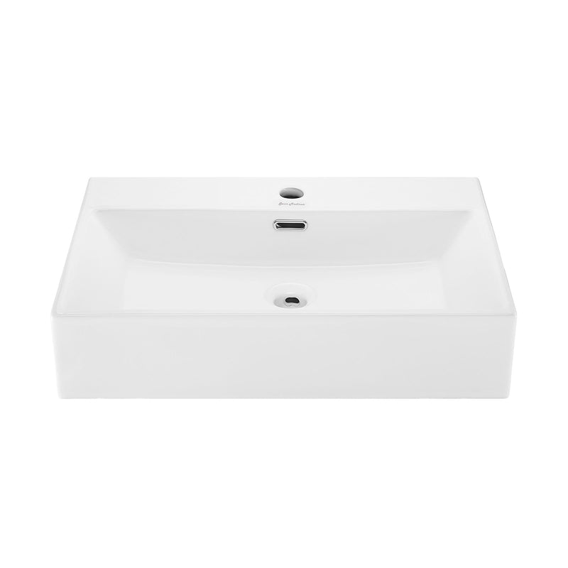 Claire Rectangle Wall-Mount Bathroom Sink, 24-in A2491