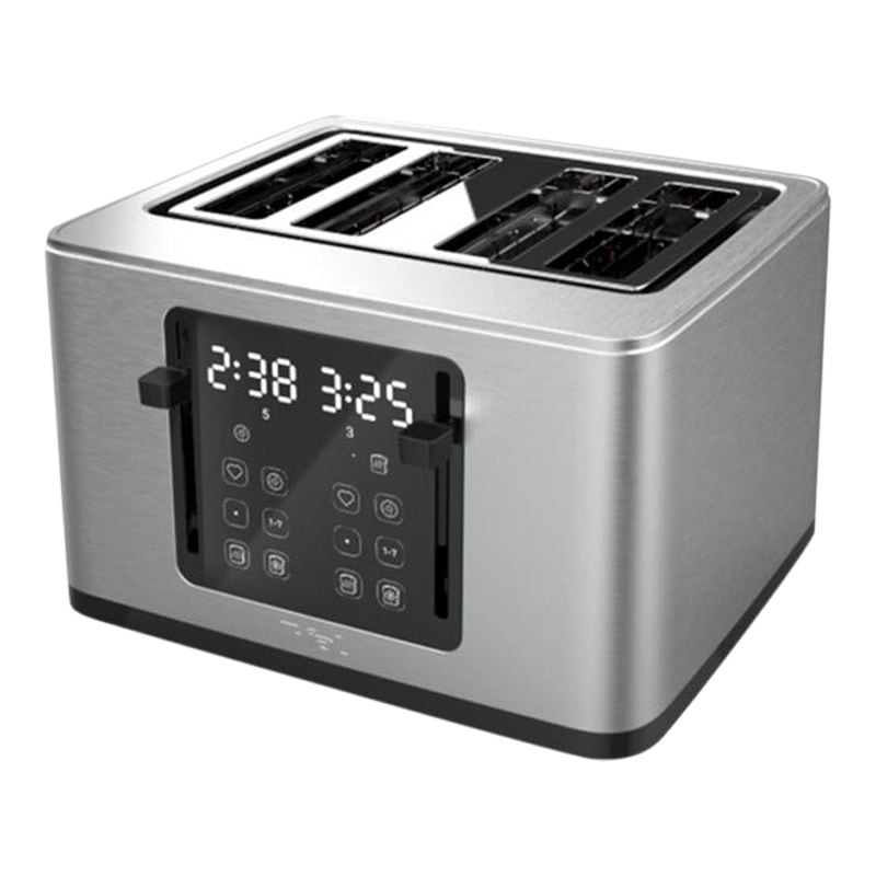 4-Slice Stainless Steel Digital Toaster, Extra wide slots, 7 Browning levels T4810