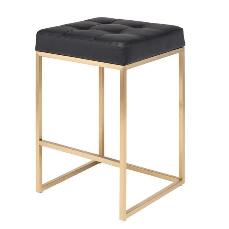 Black Stainless Steel Pipe Counter Stool P2263