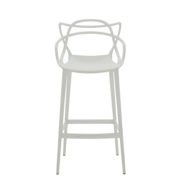 White Molded Polypropylene Keeper Stool X0775