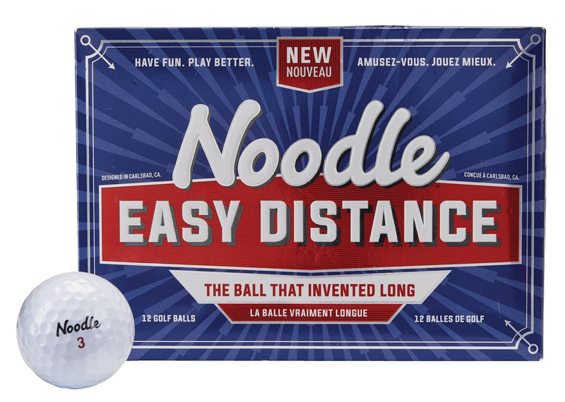 Noodle Easy Distance Golf Balls, White, 12-pk W0810
