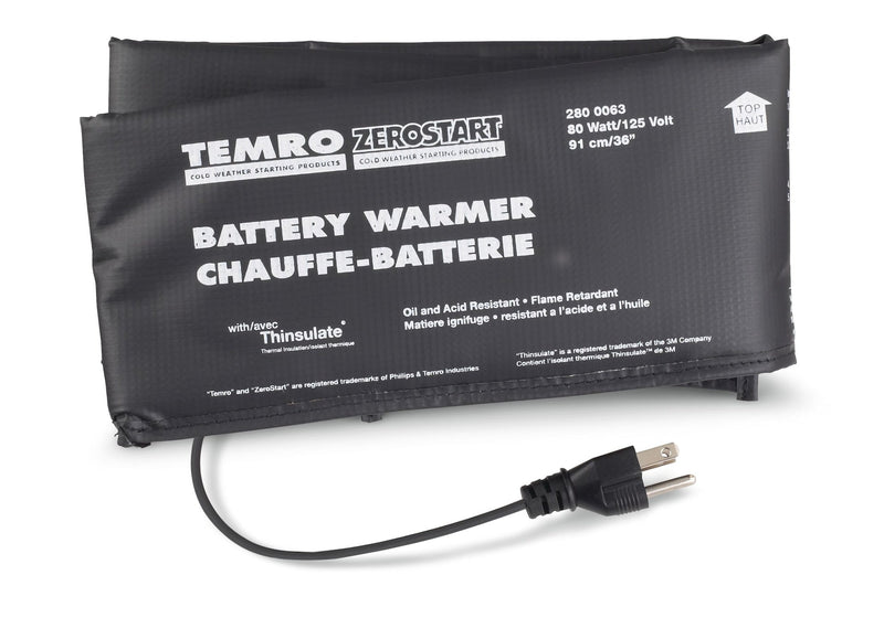 Zerostart 2800063 Battery Warmer/Blanket, 80W, 36-in A6249