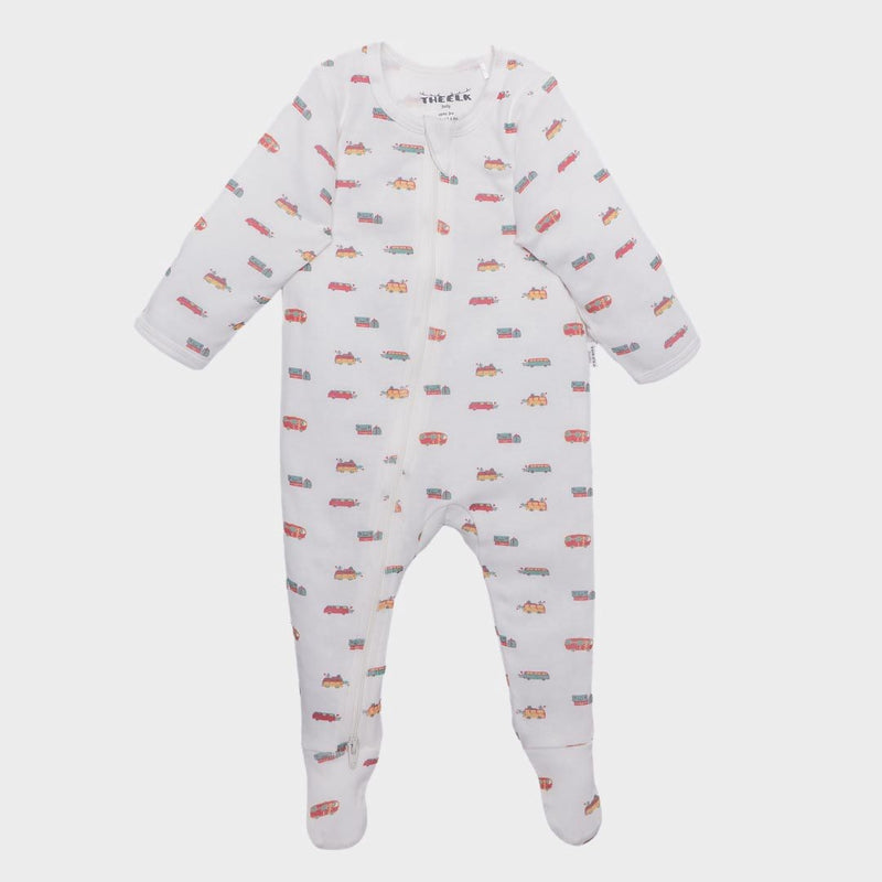 Camping Print Premium Organic Cotton Zippy, Various Sizes I4288