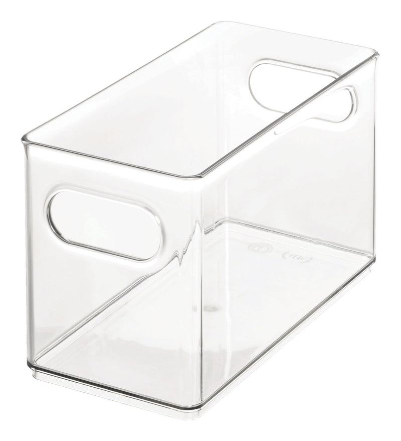 Clear Plastic Narrow Stacking Pantry Bin Storage Organizer N7092
