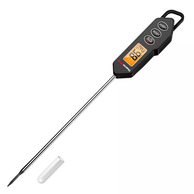 Digital Instant-Read Food & Meat Thermometer with Built-in Magnet & Hook, Black F4287