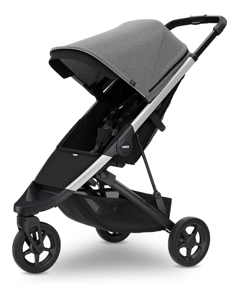 Spring Lightweight Everyday Stroller, Grey Mélange Q1639