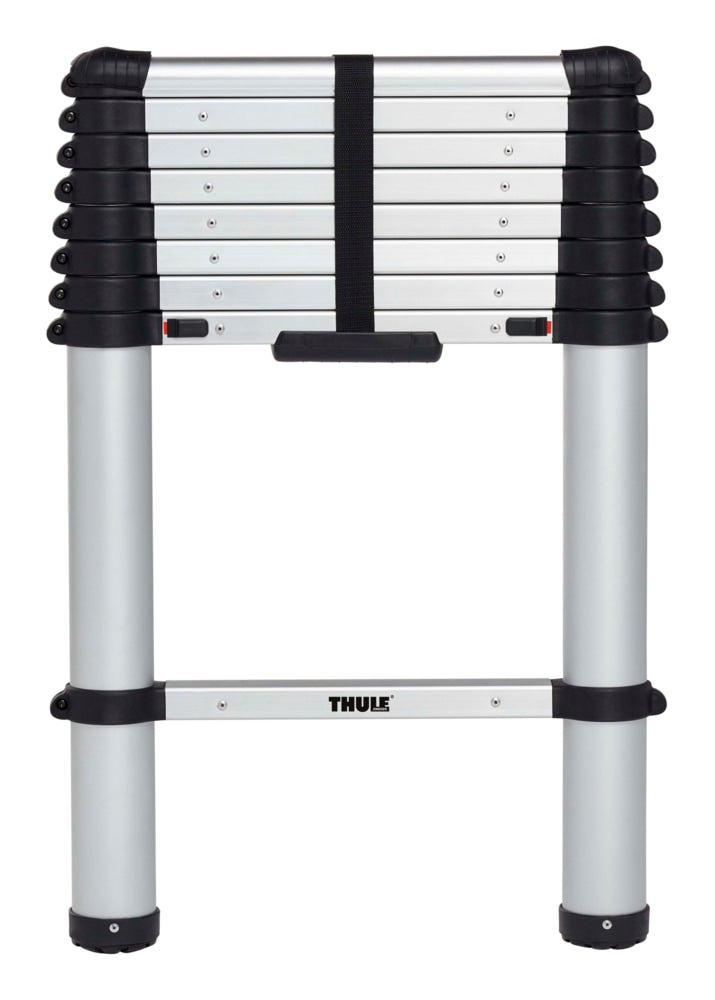 Van Ladder, Extendable with Storage Bag, Silver, 8.5-ft X2523