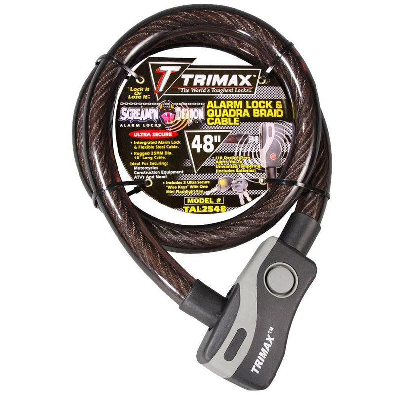 48-in Alarmed Lock Chain with Quadra Braid Cable Y3645