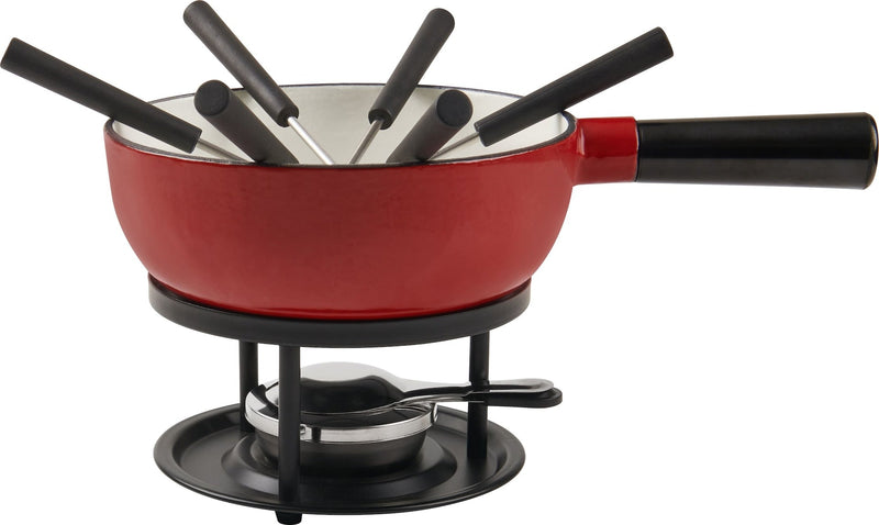 Cast Iron Cheese Fondue Burner, Red Q1991