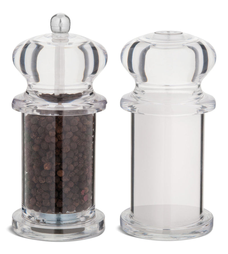 Traditional Pepper Mill & Salt Shaker, 5.5-in Q3276