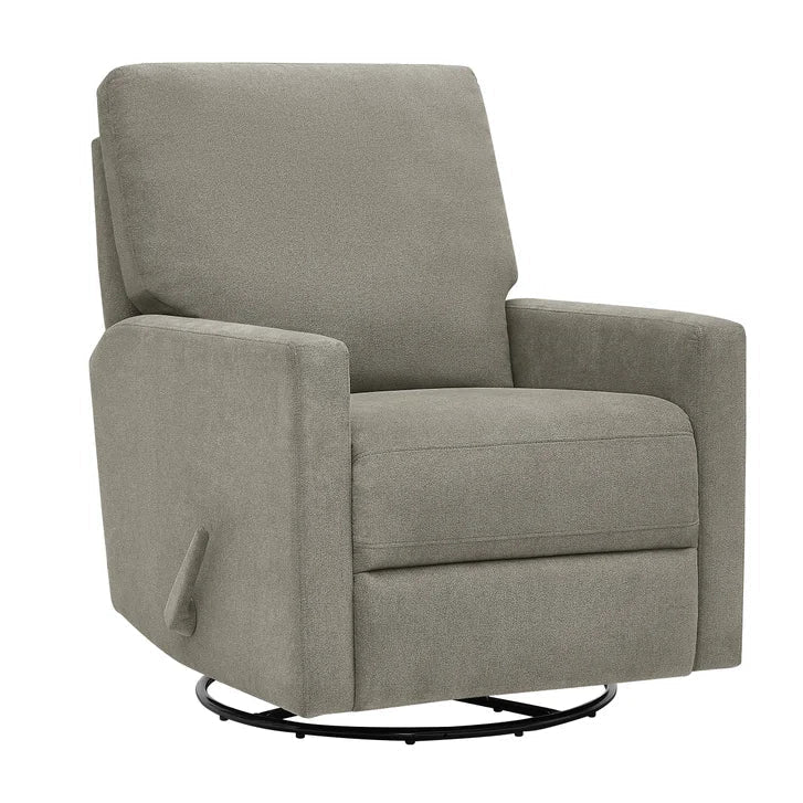 True Innovations Paxley II Grey Fabric Swivel Glider Recliner X0407